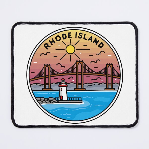 Item preview, Rhode Island | RI Illustrated Badge | Retro Vintage | Nature designed and sold by AtlasCreativeCo.