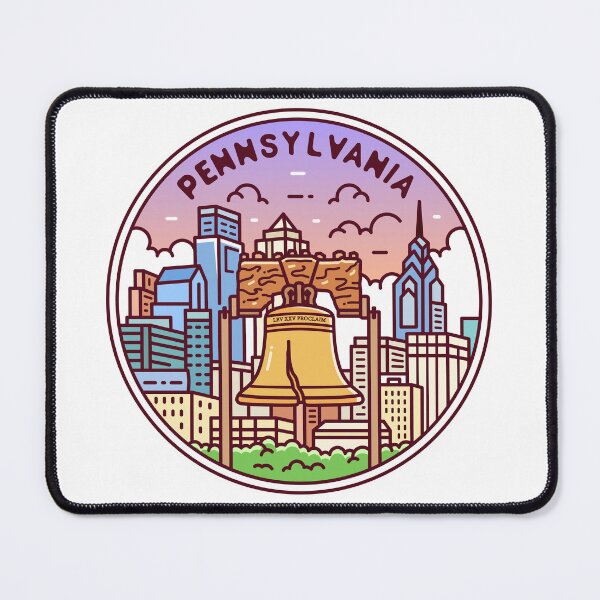 Item preview, Pennsylvania | PA Illustrated Badge | Retro Vintage | Nature designed and sold by AtlasCreativeCo.
