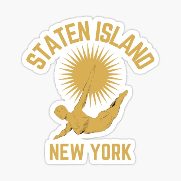 Aperçu de l'œuvre Rétro années 50 Staten Island New York - Années 1950 / Cinq arrondissements de style vintage créée et vendue par TimelessLocales.
