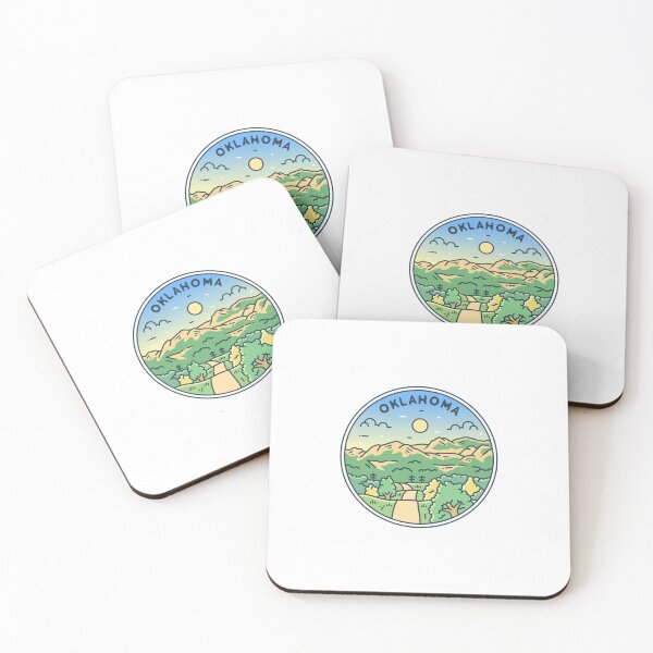 Item preview, Oklahoma | OK Illustrated Badge | Retro Vintage | Nature designed and sold by AtlasCreativeCo.