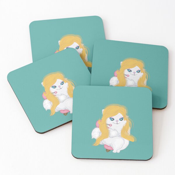 Item preview, Funny Cute Cat With A Wig / Beautiful Cat With Long Wavy Hair, For Cat Lovers designed and sold by haRexia.