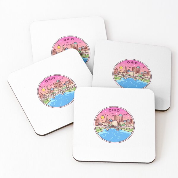 Item preview, Ohio | OH Illustrated Badge | Retro Vintage | Nature designed and sold by AtlasCreativeCo.