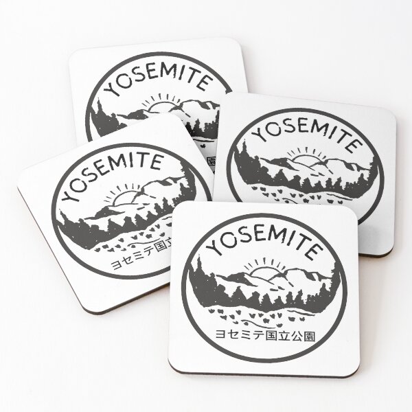 Item preview, Yosemite National Park in Japanese ヨセミテ国立公園 - Nature Hiking Mountain Camping Lover designed and sold by Pawfect-Purr.