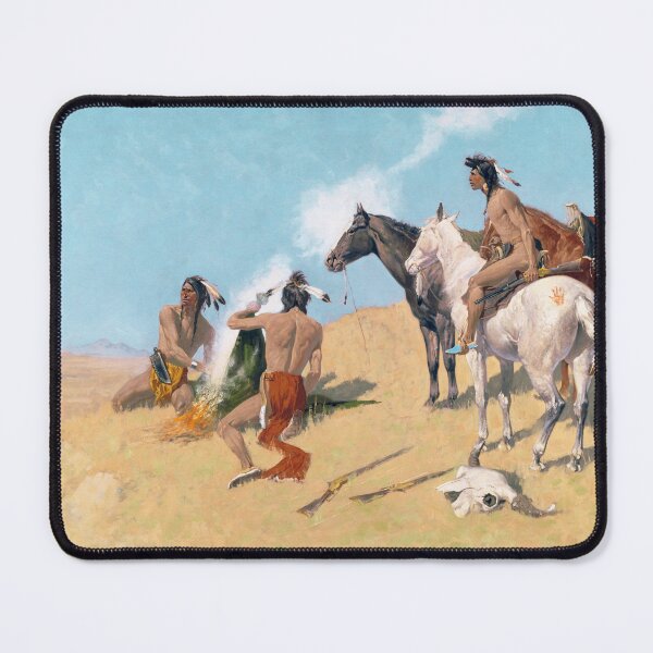Item preview, The Smoke Signal - Frederic Remington - 1905 designed and sold by warishellstore.