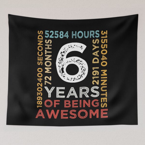 Item preview, Cool Kids 6th Birthday 6 Years Old Vintage Retro 72 Months Boys And Girls designed and sold by pedrored369.