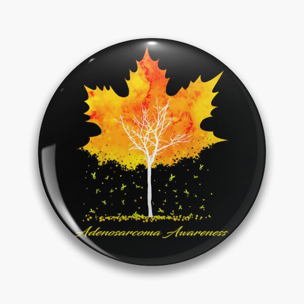 Item preview, Adenosarcoma Awareness Maple Leaf Autumn Tree Orange Fall Leaves Season designed and sold by Sabfit.