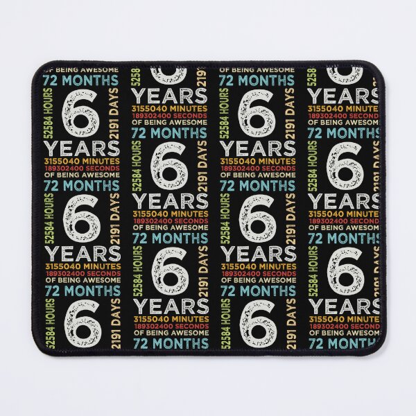 Item preview, Funny Kids 6th Birthday 6 Years Old Vintage Retro 72 Months Boys And Girls designed and sold by pedrored369.