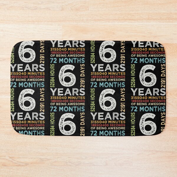Item preview, Funny Kids 6th Birthday 6 Years Old Vintage Retro 72 Months Boys And Girls designed and sold by pedrored369.