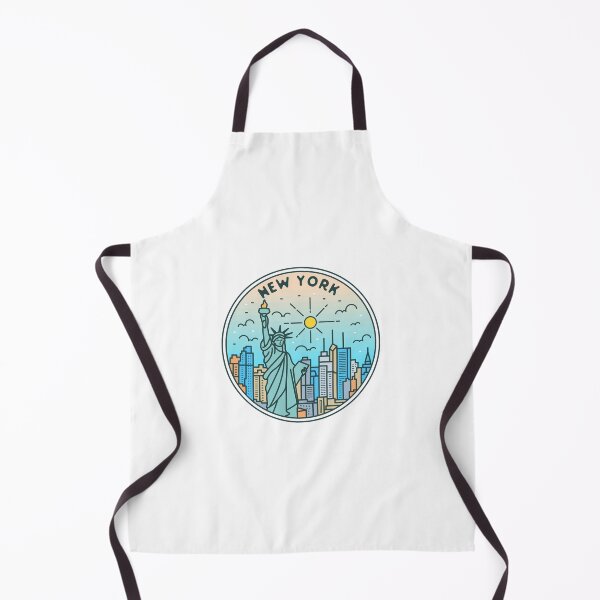 Item preview, New York | NY Illustrated Badge | Retro Vintage | Nature designed and sold by AtlasCreativeCo.