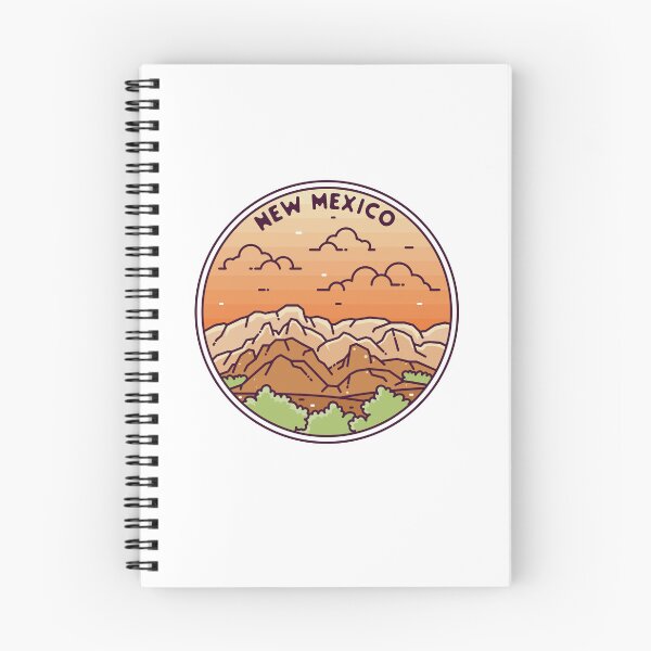 Item preview, New Mexico | NM Illustrated Badge | Retro Vintage | Nature designed and sold by AtlasCreativeCo.