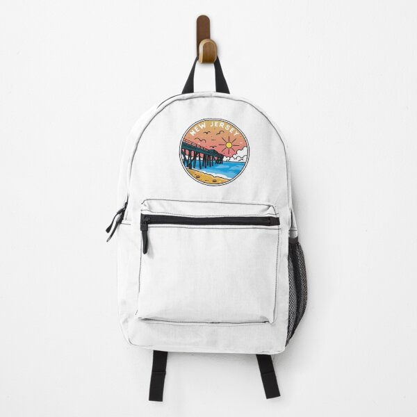 Item preview, New Jersey | NJ Illustrated Badge | Retro Vintage | Nature designed and sold by AtlasCreativeCo.
