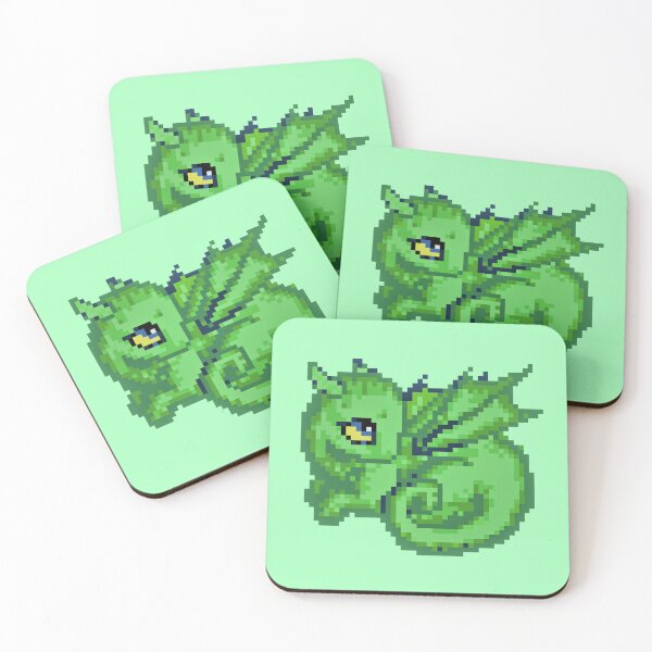 Item preview, Little Green Dragon - Pixel Art designed and sold by TheEndlessStore.