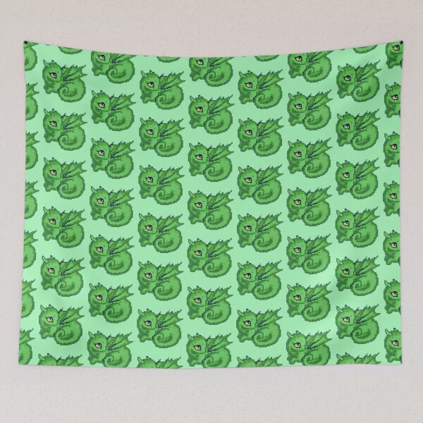 Item preview, Little Green Dragon - Pixel Art designed and sold by TheEndlessStore.