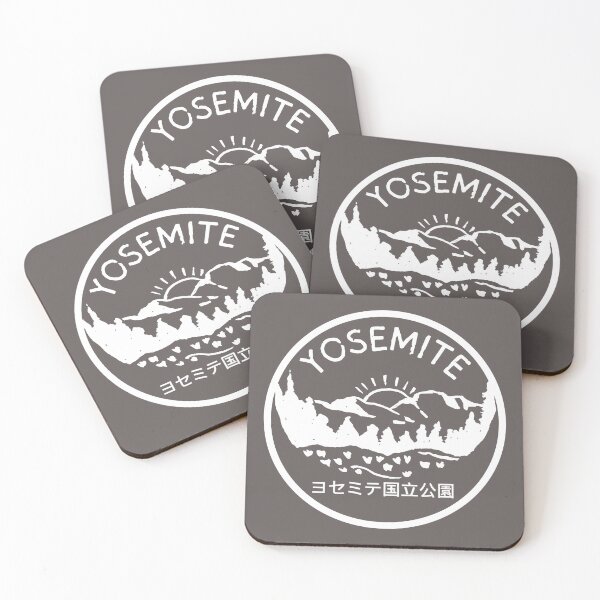 Item preview, Yosemite National Park in Japanese ヨセミテ国立公園 - Nature Hiking Mountain Camping Lover designed and sold by Pawfect-Purr.