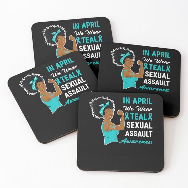 Item preview, In April We Wear Teal Sexual Assault Awareness Month T-Shirt designed and sold by lutaopegor.
