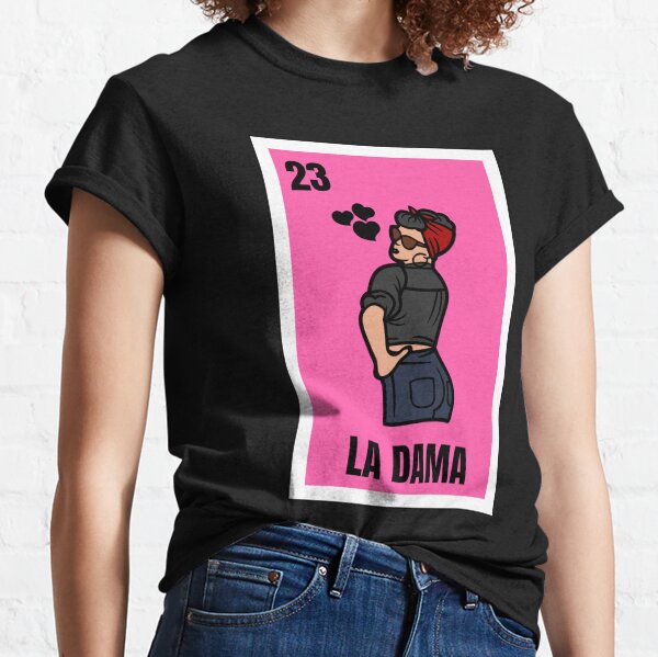 Leos Imports 3 La Dama Mexican Loteria T-Shirt - Women's Cotton Tee with Symbolic Design - Available in Various Sizes