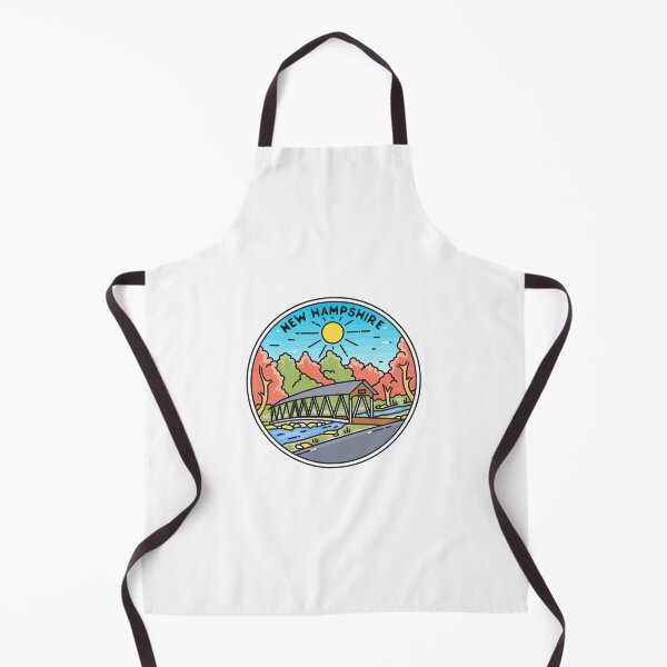 Item preview, New Hampshire | NH Illustrated Badge | Retro Vintage | Nature designed and sold by AtlasCreativeCo.