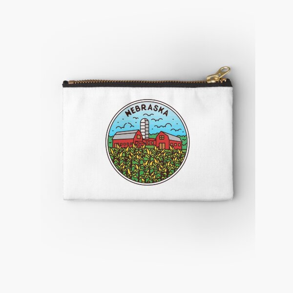 Item preview, Nebraska | NE Illustrated Badge | Retro Vintage | Nature designed and sold by AtlasCreativeCo.