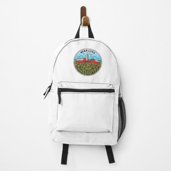 Item preview, Nebraska | NE Illustrated Badge | Retro Vintage | Nature designed and sold by AtlasCreativeCo.