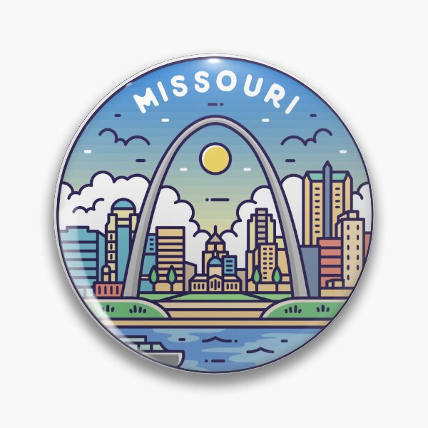 Item preview, Missouri | MO Illustrated Badge | Retro Vintage | Nature designed and sold by AtlasCreativeCo.