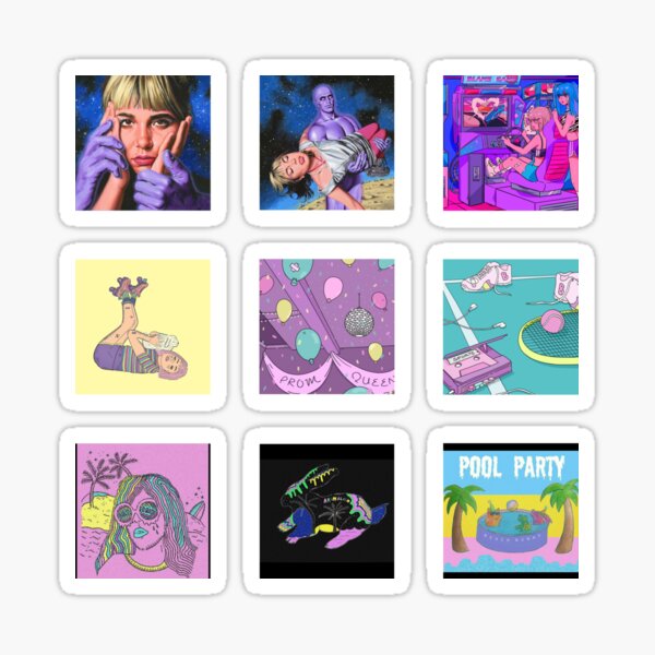 Item preview, Beach Bunny Cover Art Sticker Pack designed and sold by Nics-designs.