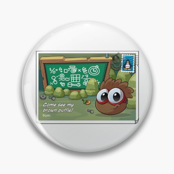 Item preview, Brown puffle postcard designed and sold by teixi.