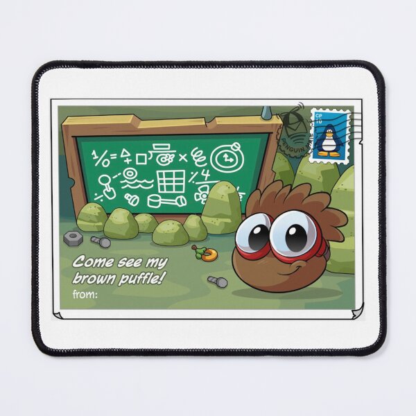 Item preview, Brown puffle postcard designed and sold by teixi.