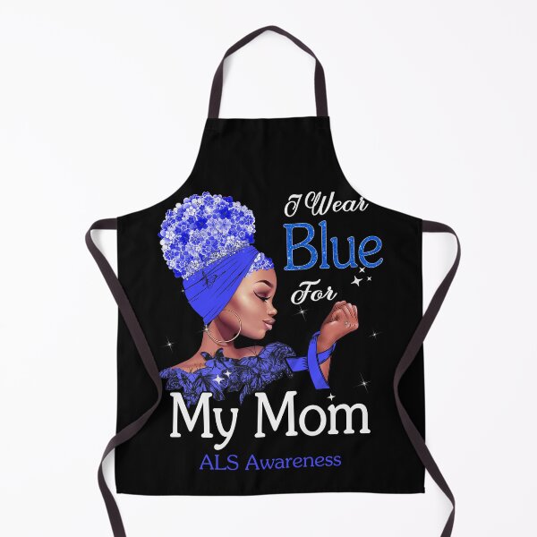 Item preview, ALS Awareness Black Girl I Wear Blue For My Mom designed and sold by tenjun16.