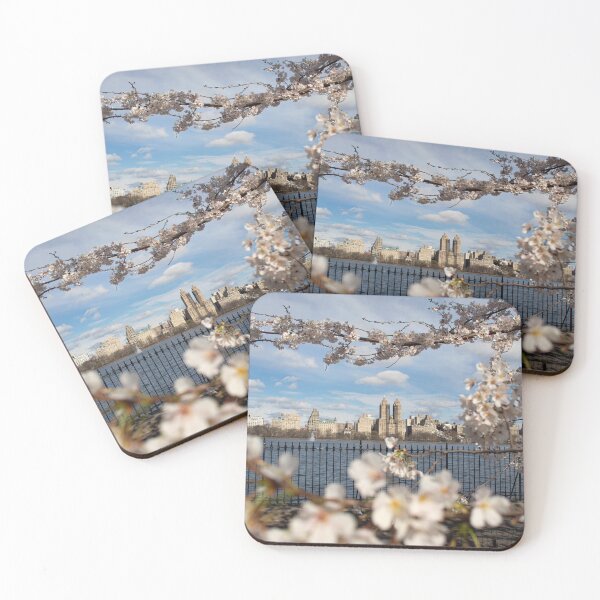 Item preview, Central Park Cherry Blossoms, Eastside Reservoir, NYC designed and sold by ExploreOutdoors.