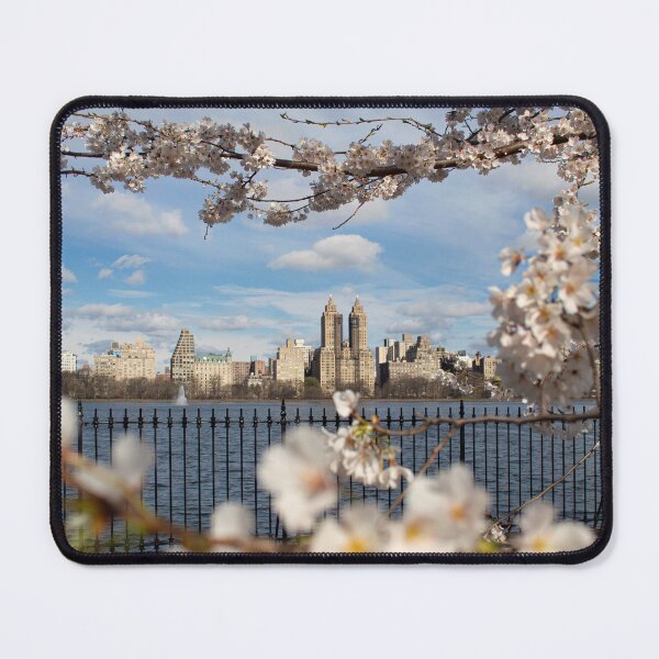 Item preview, Central Park Cherry Blossoms, Eastside Reservoir, NYC designed and sold by ExploreOutdoors.