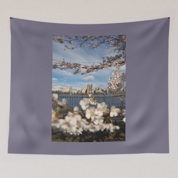 Item preview, Central Park Cherry Blossoms, Eastside Reservoir, NYC designed and sold by ExploreOutdoors.
