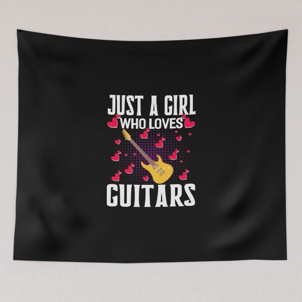 Item preview, Just A Girl Who Loves Guitars Classic T-Shirt designed and sold by elliottbow.