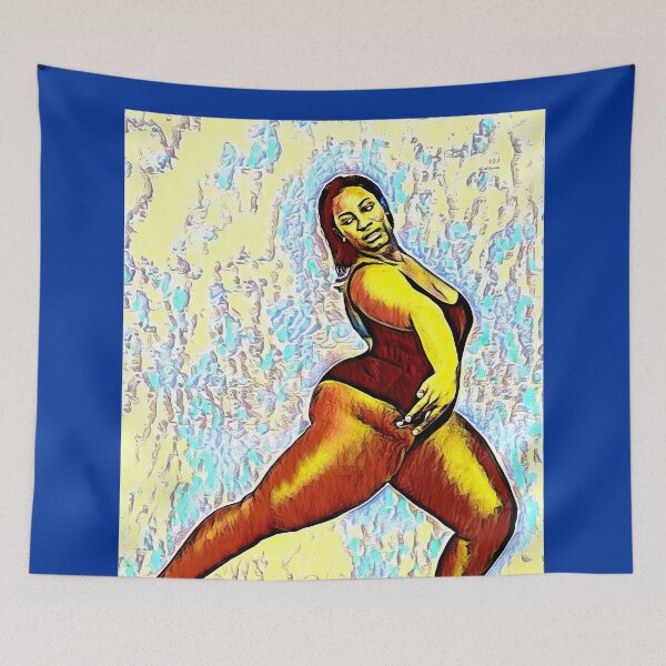 Item preview, "Jasmine II" digital painting of beautiful curvy model designed and sold by pulchritude560.