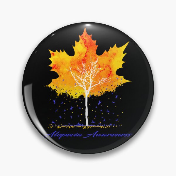 Item preview, Alopecia Awareness Maple Leaf Autumn Tree Orange Fall Leaves Season designed and sold by Sabfit.