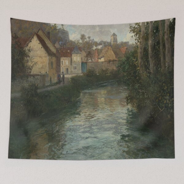 Aperçu de l'œuvre Picquigny 1899 - Frits Thaulow Reproduction Vintage Picquigny créée et vendue par molamode.