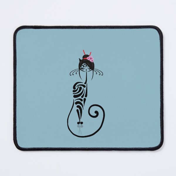 Item preview, Funny Cute Cat With A Wig / Beautiful Black Cat With Black Wig, For Cat Lovers designed and sold by haRexia.