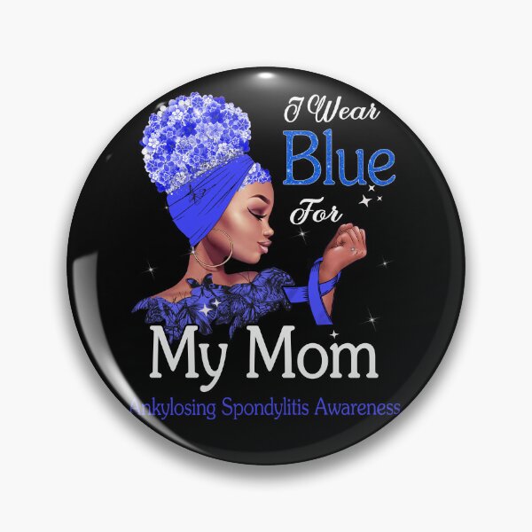 Item preview, Ankylosing Spondylitis Awareness Black Girl I Wear Blue For My Mom designed and sold by tenjun16.