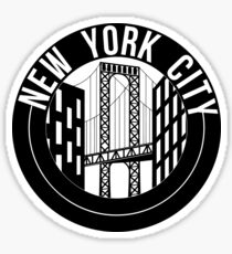 new york city bridge Sticker