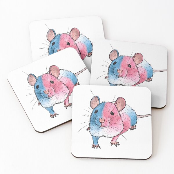 Item preview, Transgender mouse trans pride rat designed and sold by kylepeterart.
