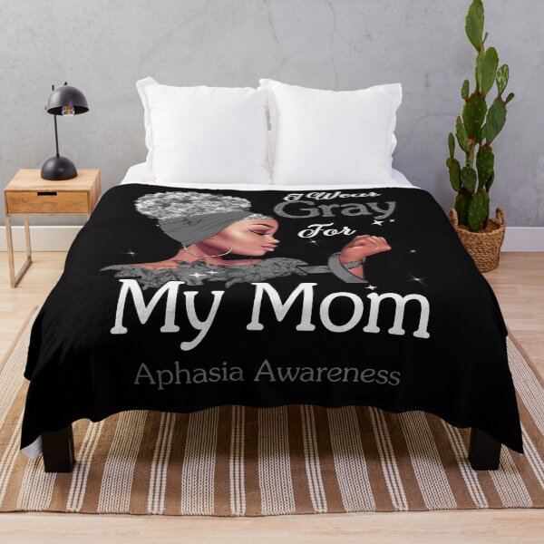Item preview, Aphasia Awareness Black Girl I Wear Gray For My Mom designed and sold by tenjun16.