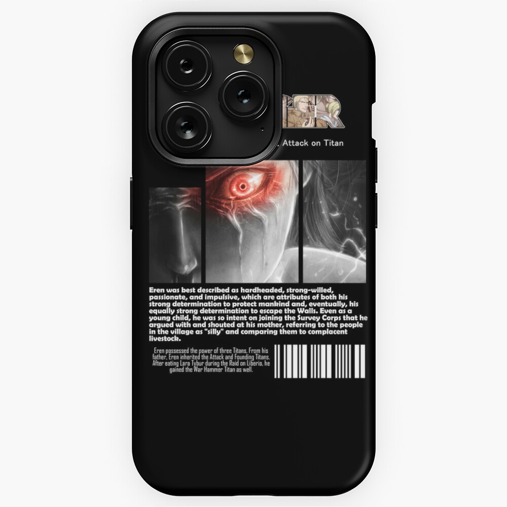 EREN ATTACK ON TITAN 3 iPhone 15 Pro Max Case