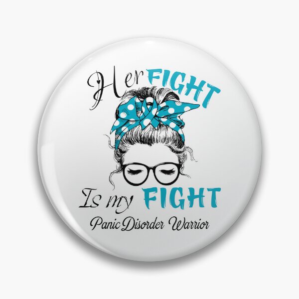 Item preview, Panic Disorder Awareness - Her Fight is my Fight - Support Panic Disorder Gifts designed and sold by Aaron309.