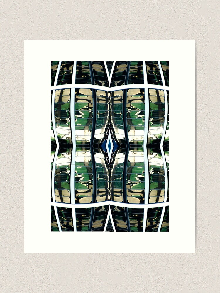 Thumbnail 2 of 3, Art Print, Green Reflections by Adelaide Artist Avril Thomas designed and sold by AvrilThomasart.