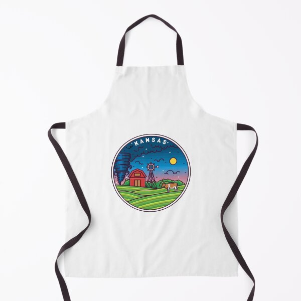 Item preview, Kansas | KS Illustrated Badge | Retro Vintage | Nature designed and sold by AtlasCreativeCo.
