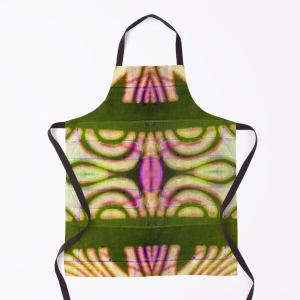 Deviation in Pink and Green by Adelaide Artist Avril Thomas Apron