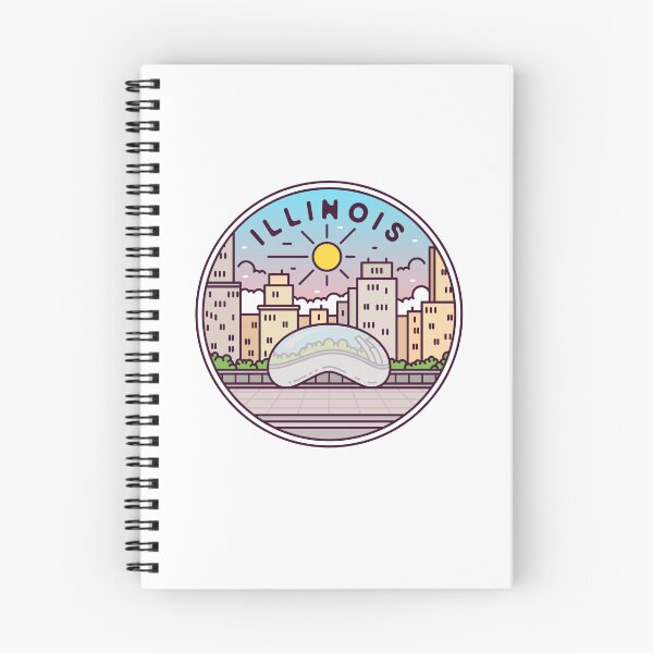Item preview, Illinois | IL Illustrated Badge | Retro Vintage | Nature designed and sold by AtlasCreativeCo.