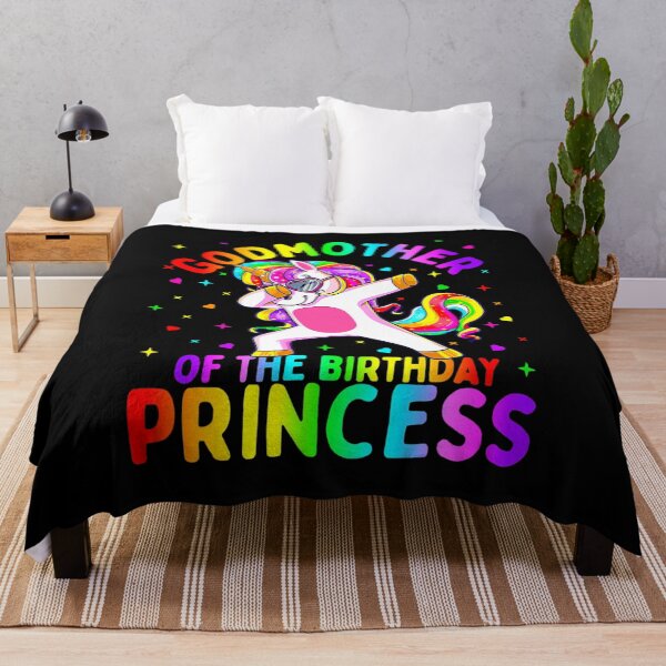 Item preview, Godmother of the Birthday Princess Girl Dabbing Unicorn designed and sold by Desinger12.