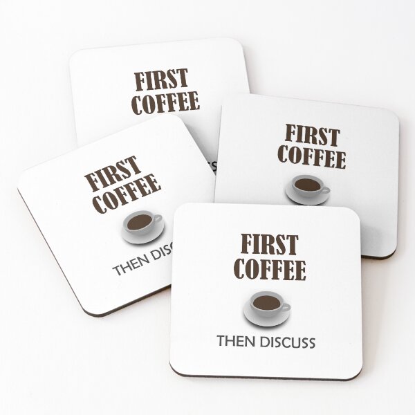 Item preview, First Coffee Then Discuss designed and sold by Inspirationmotivation.