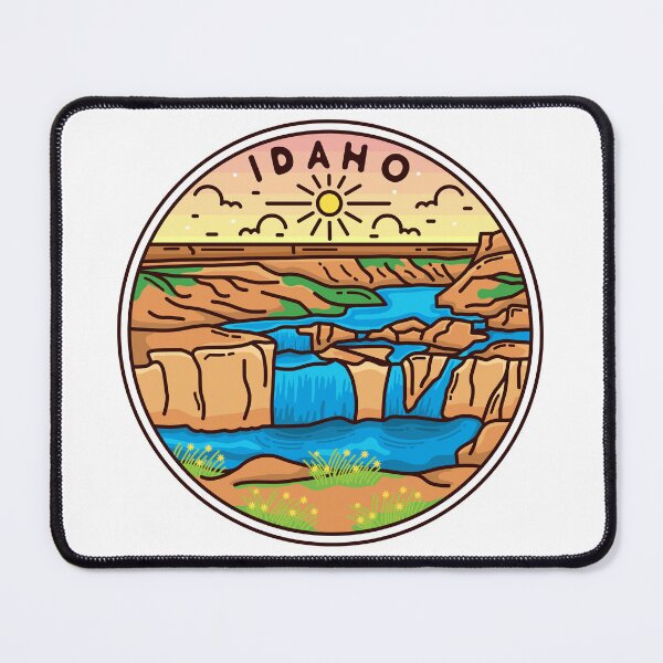 Item preview, Idaho | ID Illustrated Badge | Retro Vintage | Nature designed and sold by AtlasCreativeCo.