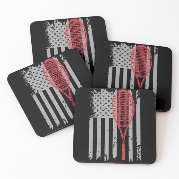 Item preview, Vintage Retro American Flag with Tennis Racket-Tennis Lover designed and sold by LEGACY10.